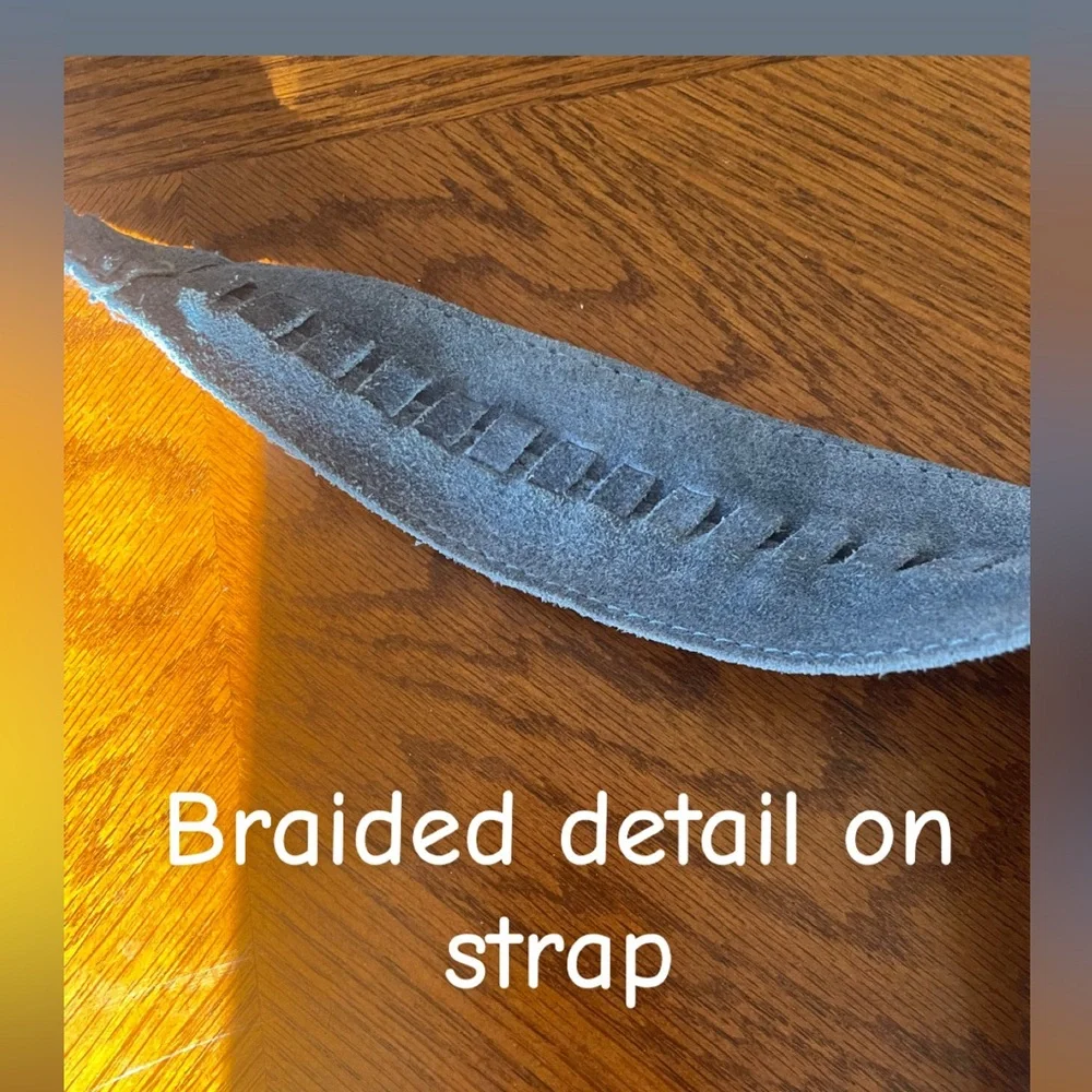 Haute Hippie Blue Suede Purse - Picture 5 of 15